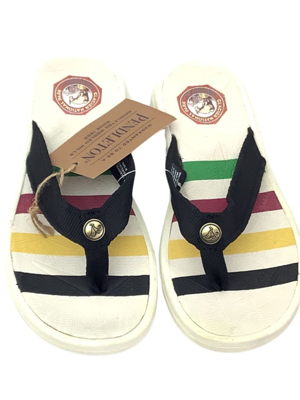 Pendleton Glacier Park Waterproof Flip Flops Women's Size-7W